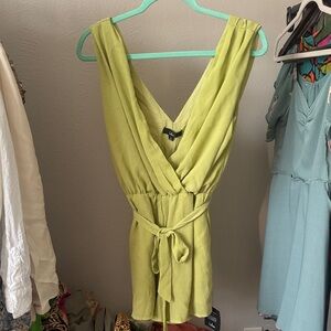 NWT Lulu's Vibrant Green romper.